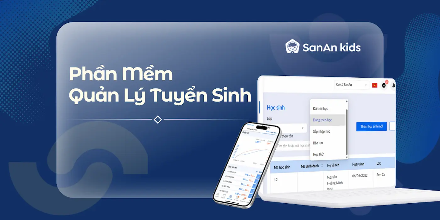 Phần mềm tuyển sinh mầm non