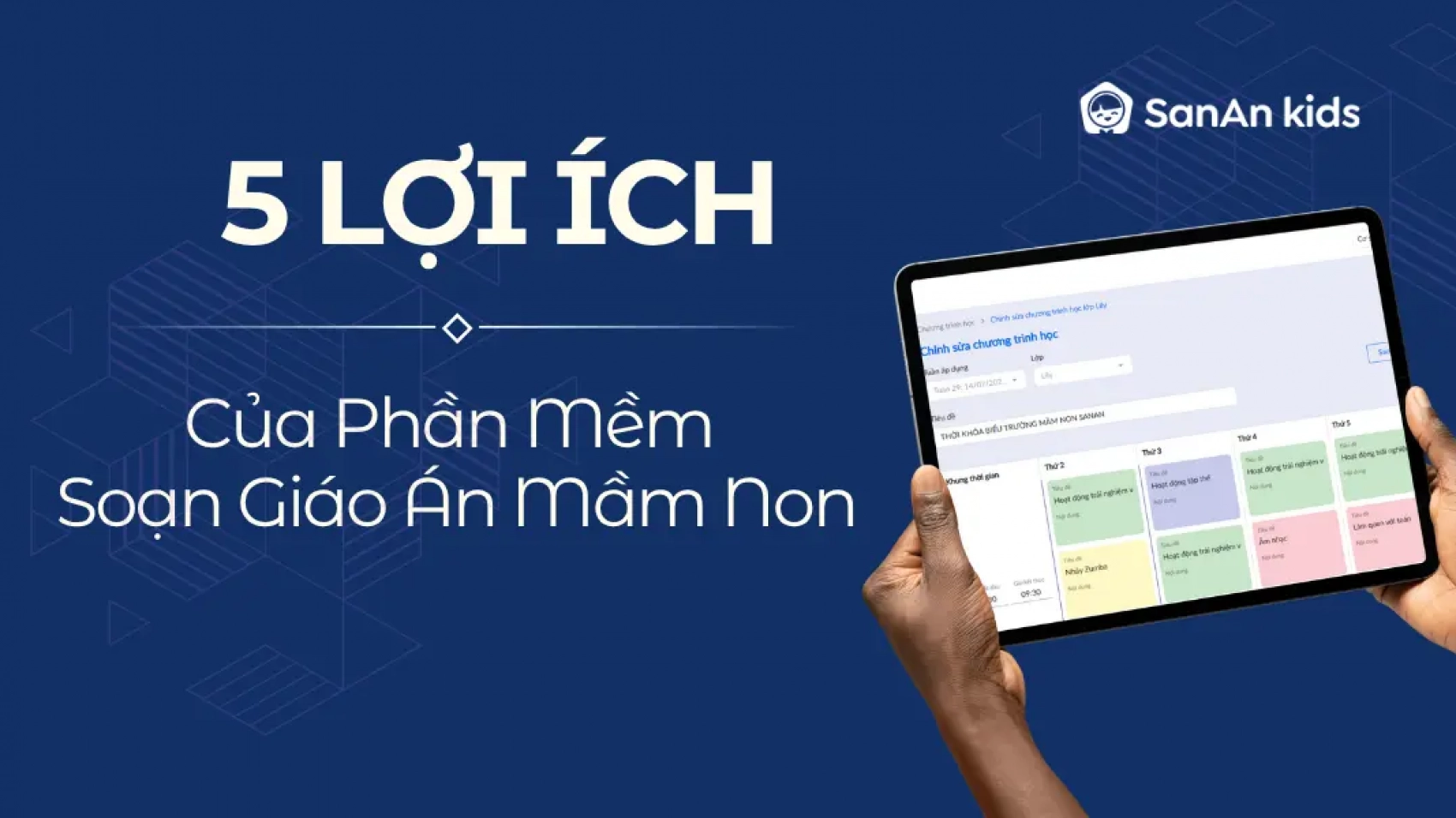 Phần mềm soạn giáo án mầm non